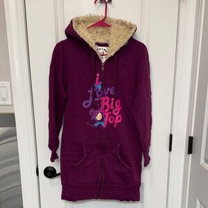 Kids Purple Hoodie with Fun Print